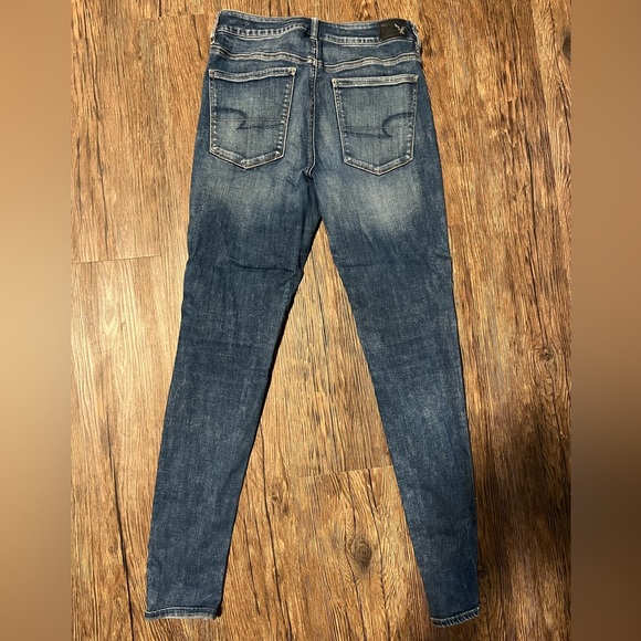 American Eagle hi-rise jegging, size 8 long - Picture 3 of 3